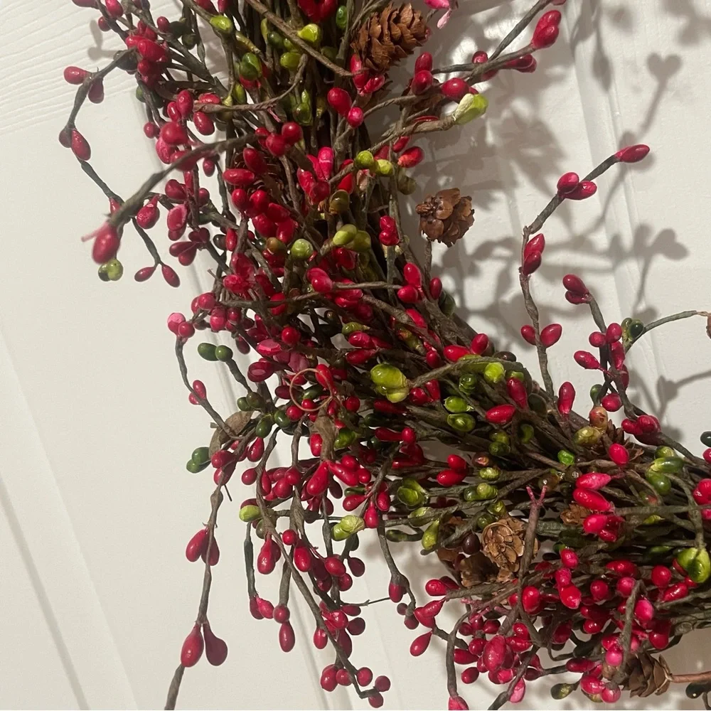 Berry 20” Wreath Holiday Christmas Decor Berry 20” Wreath